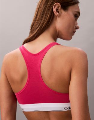 Calvin Klein Icon Cotton Modal Bralette In Pink