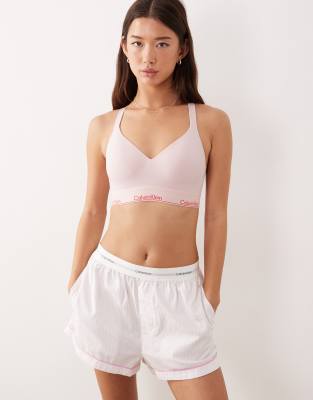 Calvin Klein - Icon Cotton Modal - Bustier in Blassrosa mit leichtem Push-up-Effekt