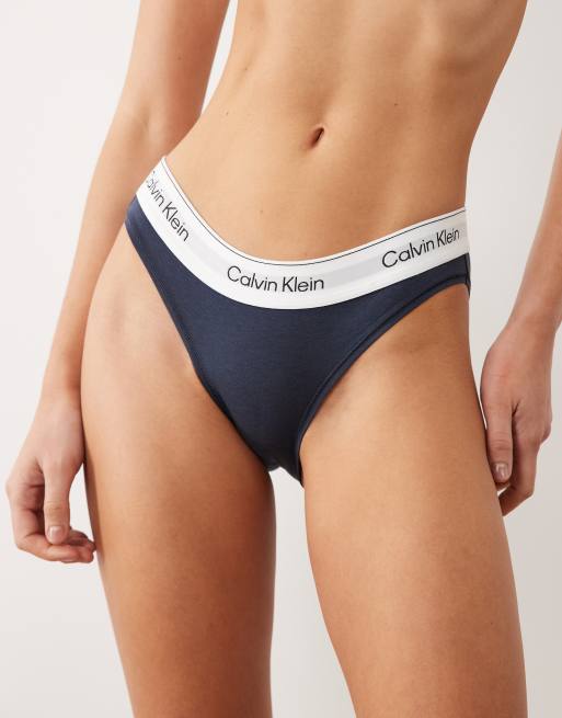 Calvin Klein – Icon Cotton Modal – Granatowa braletka niewyściełana, 5 z 5