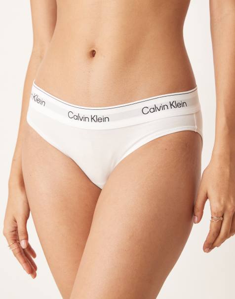 Calvin Klein - Icon Cotton Modal - Slip bikini bianchi in cotone e modal - view 1