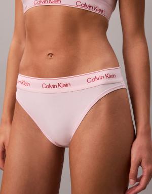 Calvin Klein Icon Cotton Modal tanga thong in pale pink