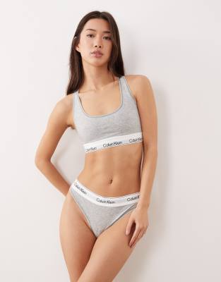 Calvin Klein Calvin Klein Icon Cotton Modal thong in grey