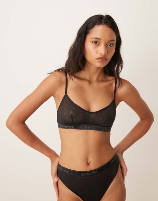 Calvin Klein – Icon Cotton Modal – Ungefüttertes Bustier in Schwarz, 4 von 4