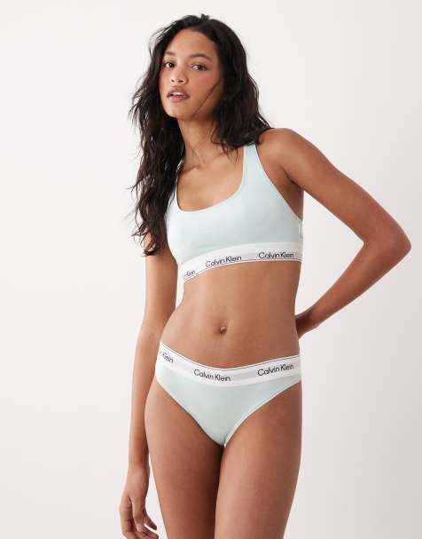 Calvin Klein – Icon Cotton Modal – Ungefüttertes Set in Minzgrün - view 1