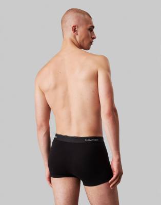 Calvin Klein Icon Cotton Stretch 3 Pack Boxer Briefs In Black