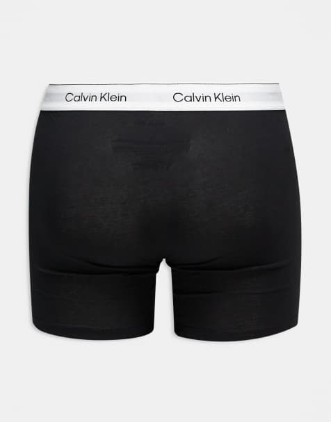 Calvin Klein Icon Cotton Stretch 3 pack boxer briefs in black - view 1