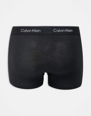Calvin Klein Icon Cotton Stretch 3 Pack Boxer Briefs In Black