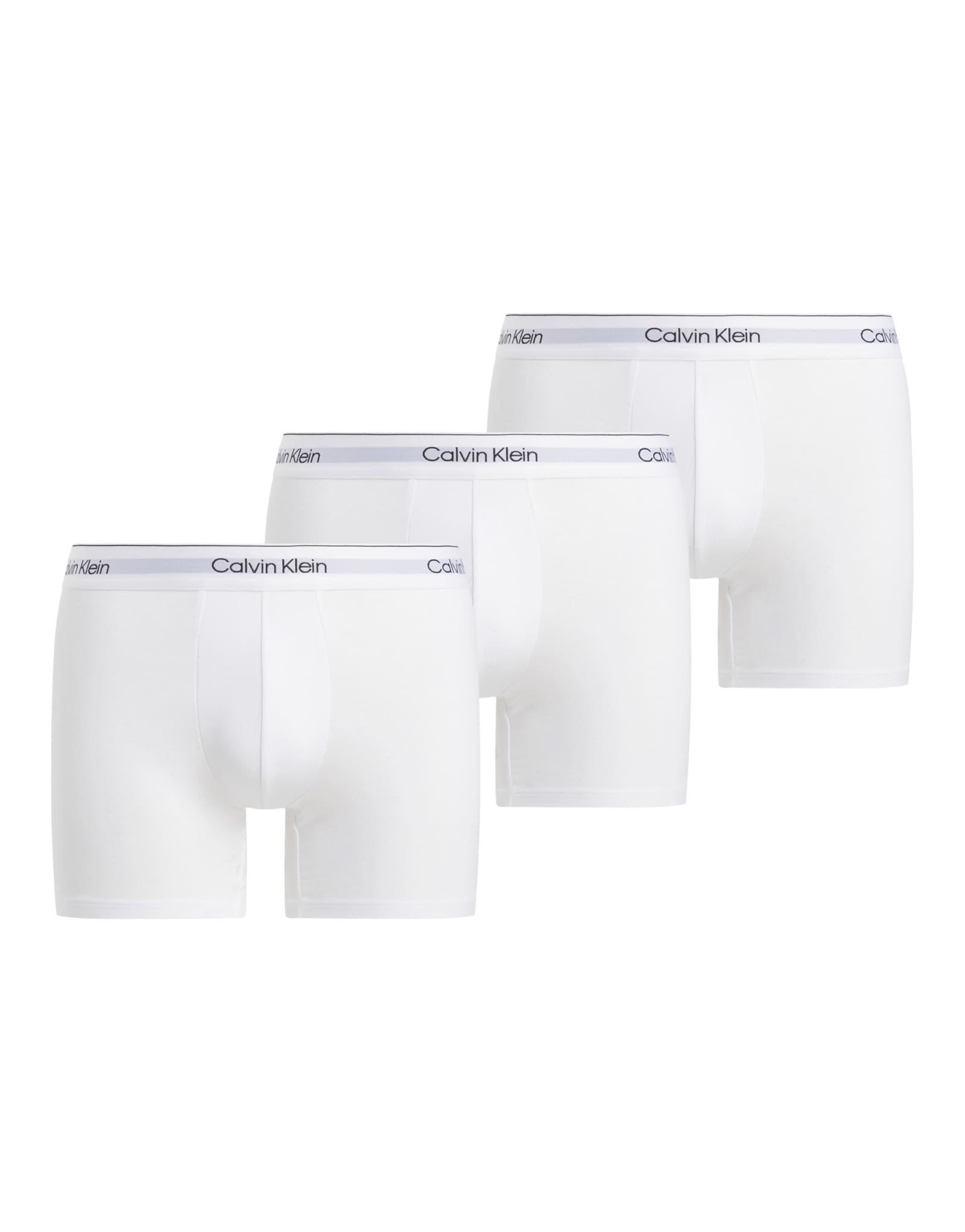 Трусы-боксеры Calvin Klein Icon из хлопка-стрейча, 3 упаковки, тройного белого цвета