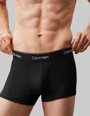 Calvin Klein Icon Cotton Stretch 3 Pack Briefs In Black