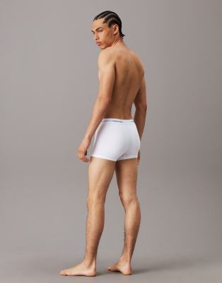 Calvin Klein Icon Cotton Stretch 3 Pack Boxer Briefs In White