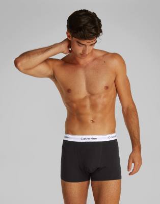 Calvin Klein Icon Cotton Stretch 3 Pack Darted Briefs In Black