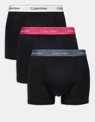 Calvin Klein Icon Cotton Stretch 3 Pack Relaxed Boxer Briefs In Multi