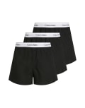 [Calvin Klein] Calvin Klein Icon Cotton Stretch 3 pack relaxed boxers in black with white waistbands 50 B- WHITE, BEAU BLUE