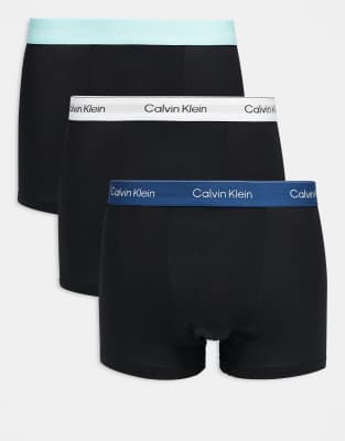 Calvin Klein Icon Cotton Stretch 3 Pack Relaxed Trunks In Multi