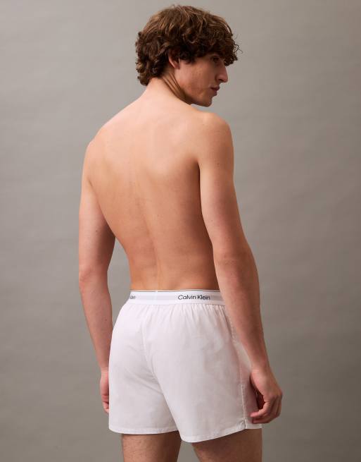  Calvin Klein – Icon Cotton Stretch – 3er-Pack eng geschnittene Boxershorts in Schwarz/Weiß/Grau, 3 von 3