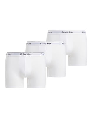 Icon Cotton Stretch - 3er-Pack eng geschnittene Boxershorts in Triple-Weiß Weiß 44
