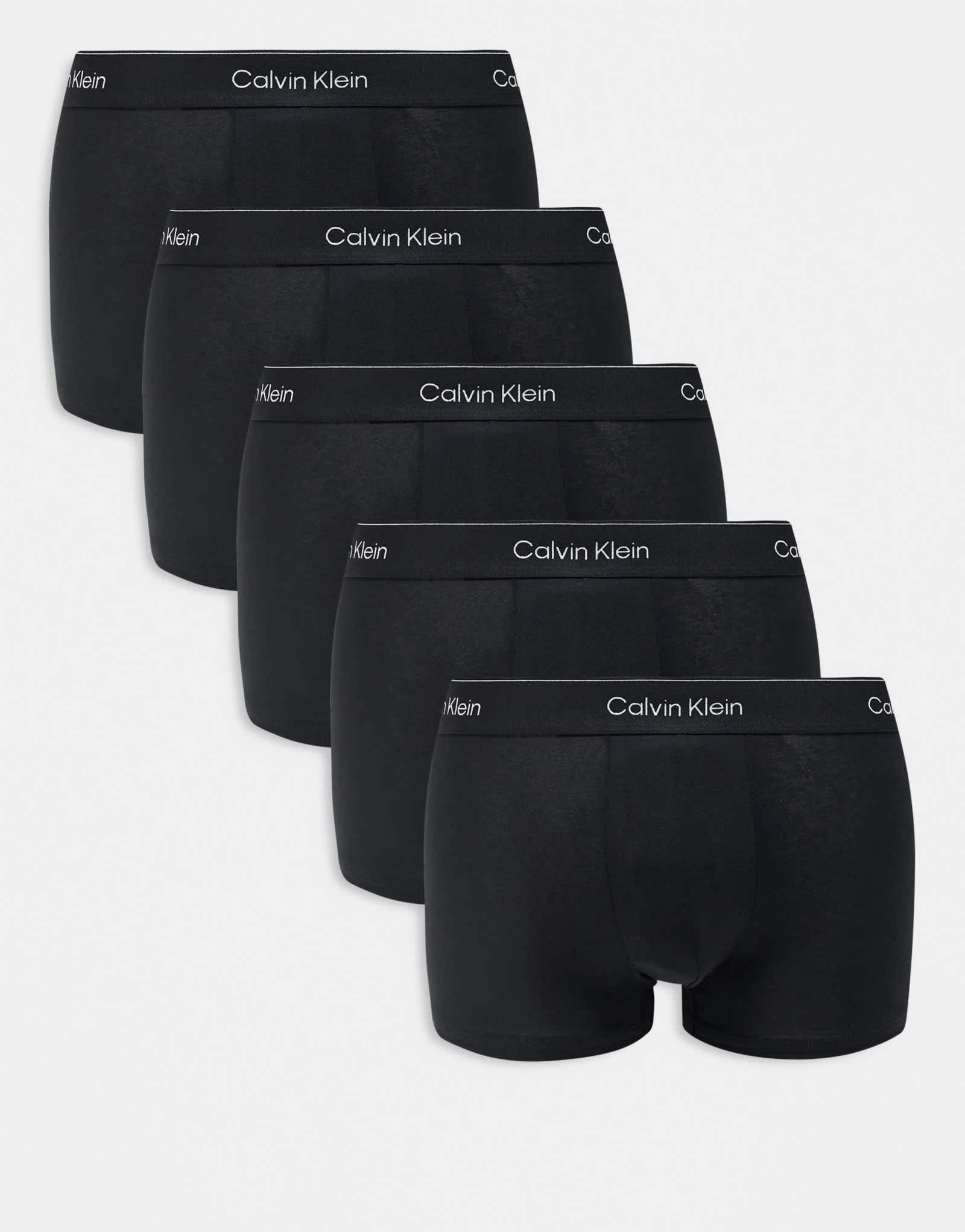 Трусы-боксеры Calvin Klein Icon из хлопка стрейч 5 шт черного цвета