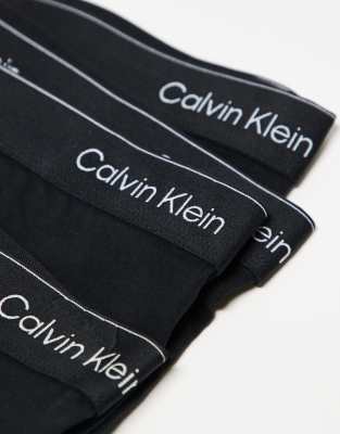 Calvin Klein Icon Cotton Stretch 5 Pack Boxer Briefs In Black