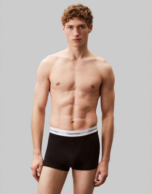 Calvin Klein – Icon Cotton Stretch – 5er-Pack Relaxed-Fit-Trunk-Unterhosen in Schwarz, 2 von 3