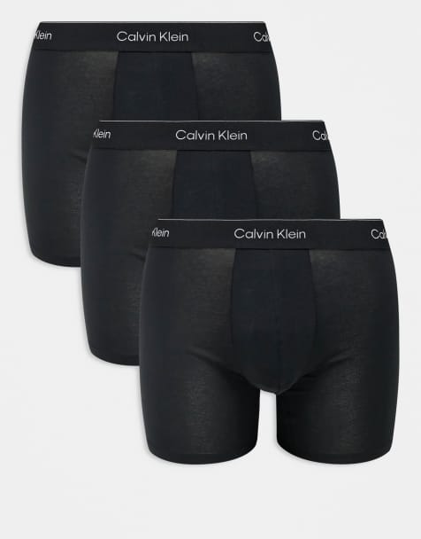 Calvin Klein - Icon - Cotton Stretch - Confezione da 3 boxer aderenti neri - view 1