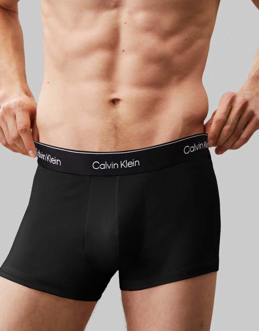 Calvin Klein - Icon - Cotton Stretch - Confezione da 3 boxer aderenti triplo nero, 2 di 3