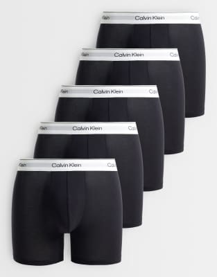 Calvin Klein Uomo Nero Boxer Boxer Brief 5-Pack Xl - Immagine 3