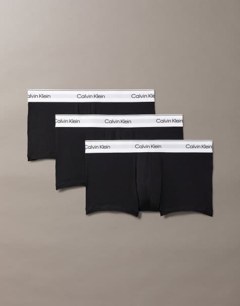 Calvin Klein - Icon Cotton Stretch - Lot de 3 boxers à taille basse - Noir - view 1