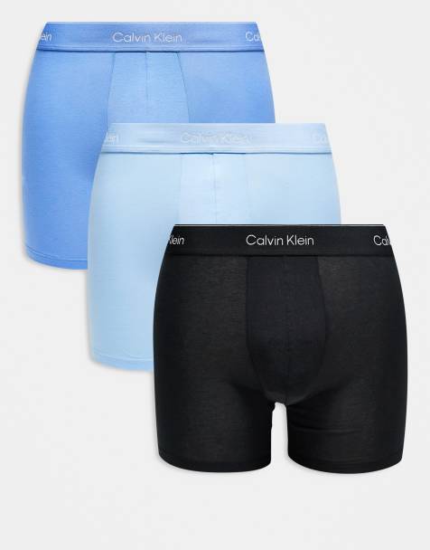 Calvin Klein - Icon Cotton Stretch - Lot de 3 boxers - Bleu - view 1