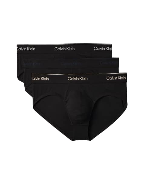 Calvin Klein - Icon Cotton Stretch - Lot de 3 slips à taille basse - Noir - view 1