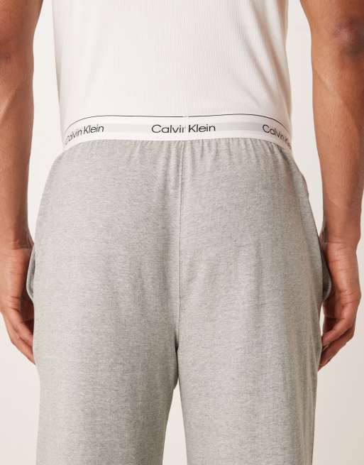 Calvin Klein – Icon Cotton Stretch – Pyjama-Hose in Grau, 4 von 5