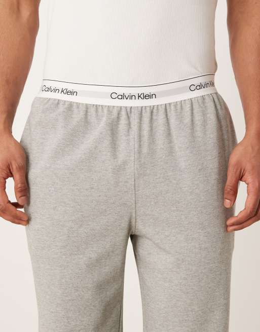 Calvin Klein – Icon Cotton Stretch – Pyjama-Hose in Grau, 5 von 5