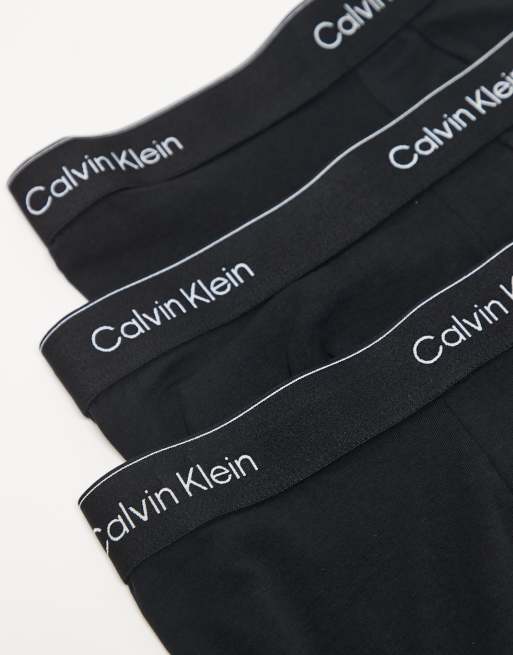 Calvin Klein – Icon Cotton Stretch – Zestaw 3 par czarnych bokserek, 3 z 3