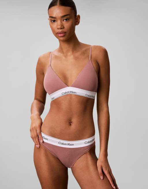 Calvin Klein Icon culotte de bikini en coton modal lot de 2 en mauve/rose, 2 de 4