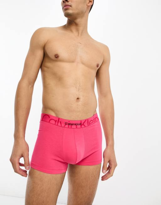 Buy Calvin Klein Low Rise Trunk Icon Punch Pink - Scandinavian