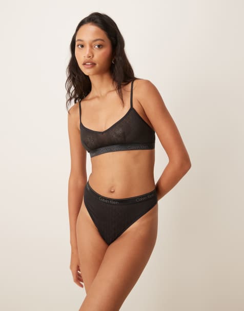 Calvin Klein - Icon - Ensemble en modal de coton non doublé - Noir - view 1