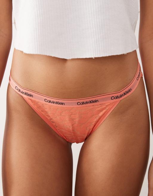Calvin Klein Icon Lace bikini briefs in pink