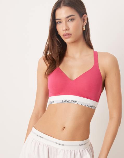 Calvin Klein - Icon - Lift - Bralette van katoen en modal in felroze - view 1
