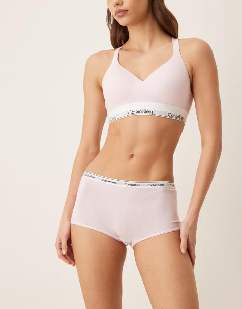 Calvin Klein – Icon – Ljusrosa boyshorts med logga - view 1