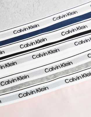 Calvin Klein Icon Logo 5 Pack Bikini Briefs In Multi