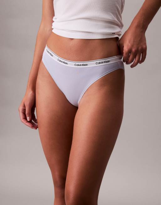 Calvin Klein Icon Logo bikini briefs in casual blue