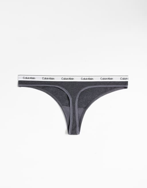 Calvin Klein - Icon Logo - Lot de 3 strings - Gris, rouge et rose, 3 de 3