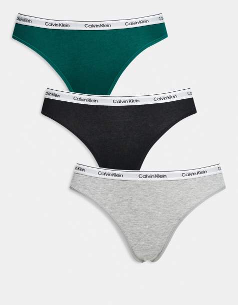 Calvin Klein – Icon Logo – Zestaw 3 par fig w kolorach czarnym, szarym i zielonym - view 1