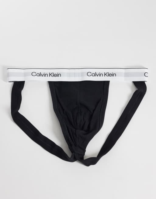 Calvin Klein - Icon - Lot de 3 jockstraps en coton stretch - Noir, 3 de 3
