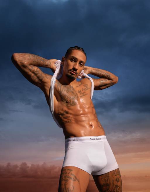 Calvin Klein - Icon - Set van 3 boxershorts van stretchkatoen met figuurnaden in wit, 3 van 5