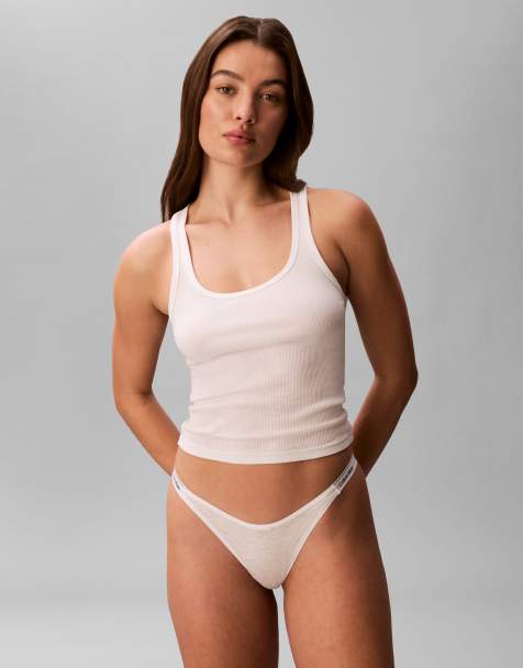 Calvin Klein - Icon - Set van 3 strings met logo in zwart/wit/geel - view 1
