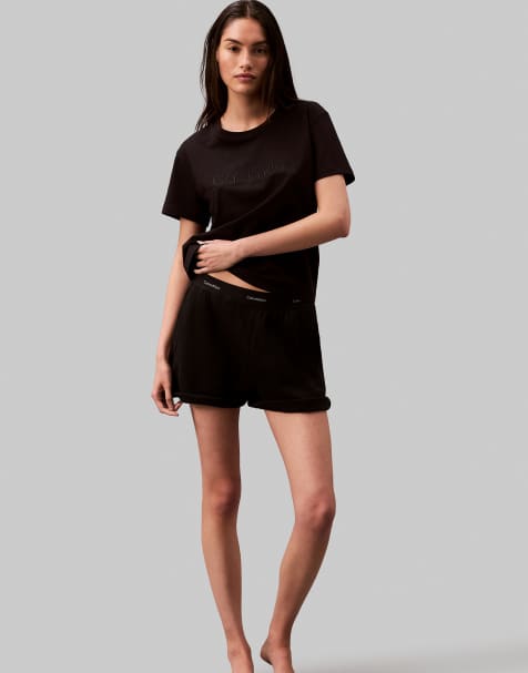 Calvin Klein - Icon - Short confortable en coton éponge - Noir - view 1