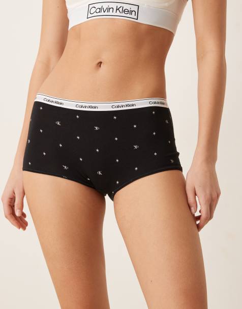 Calvin Klein - Icon - Sorte boyshorts med logoprint - view 1
