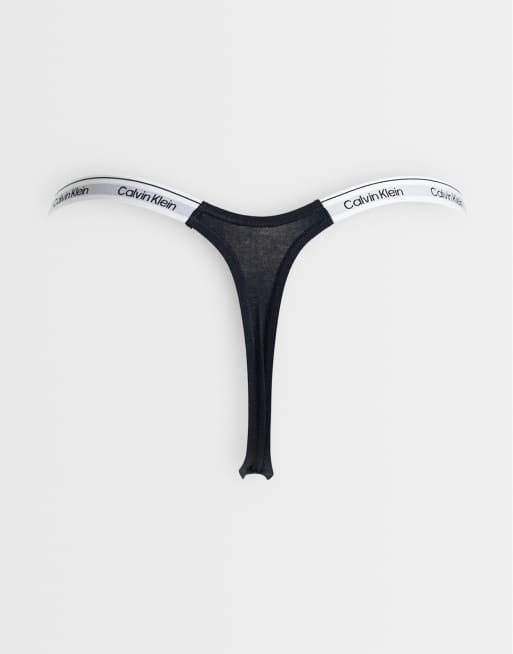 Calvin Klein Icon string logo lot de 3 bleu/blanc/noir, 2 de 3