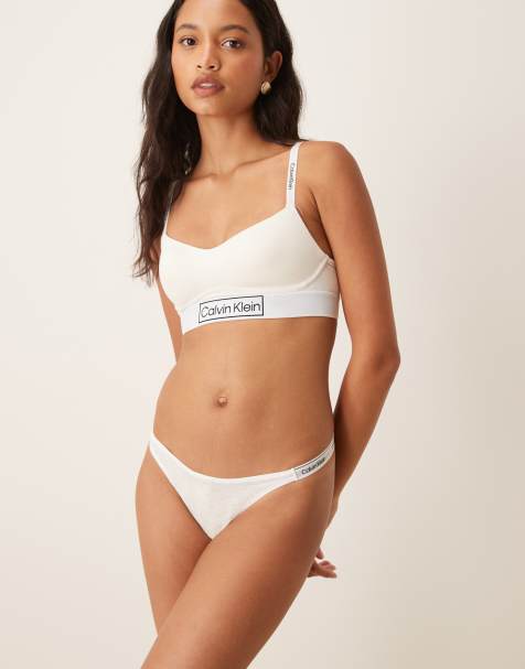 Calvin Klein – Icon – Vita stringtrosor med logga - view 1