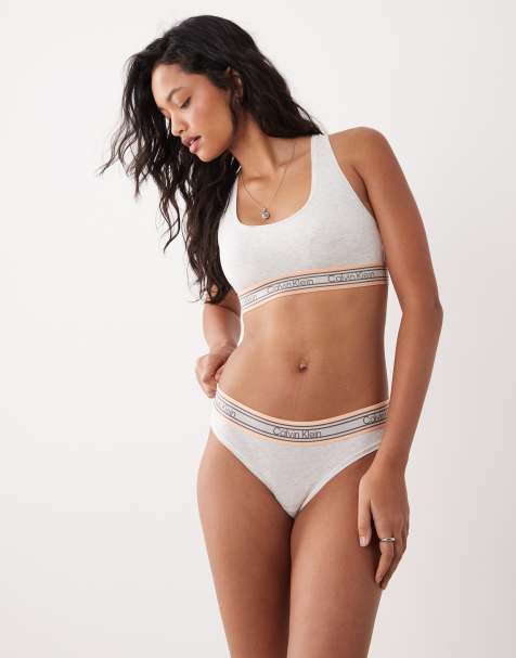 Calvin Klein – Icon – Vita trosor i bomull- och modalmix med bikinidesign - view 1